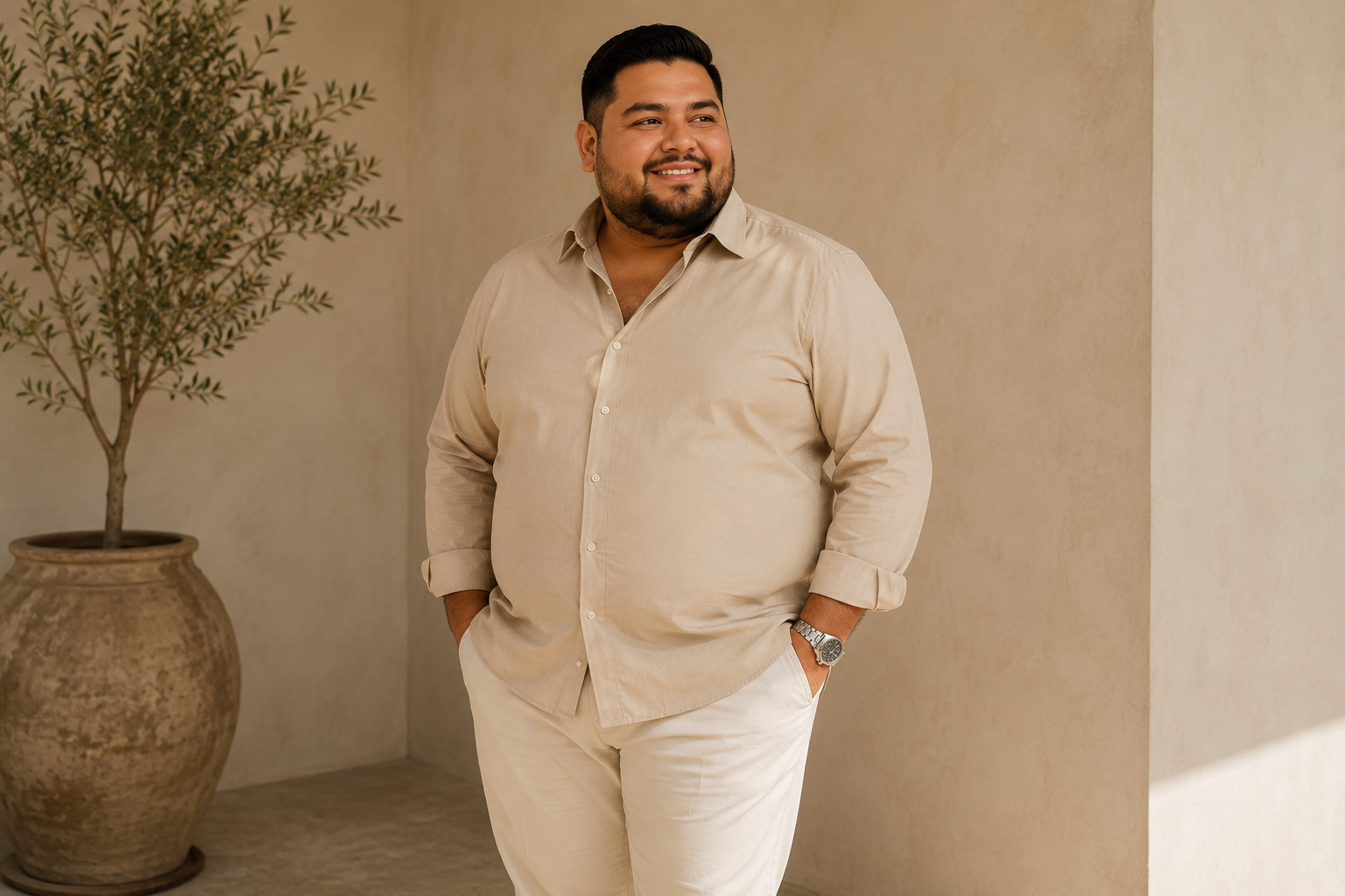 Casual Elegante Beige